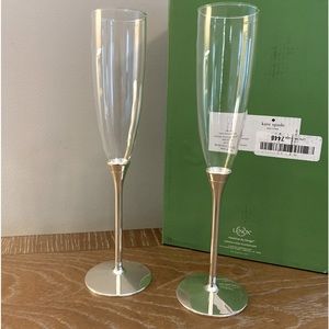 NWT Kate Spade Champagne Flutes